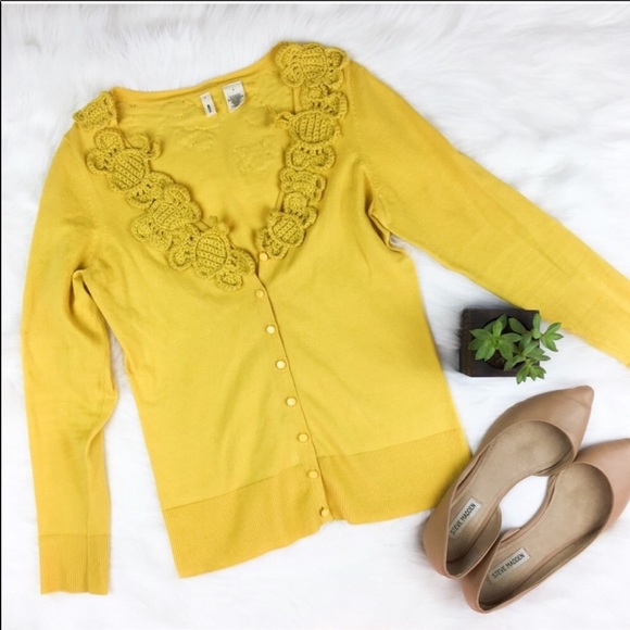 Anthropologie Sweaters - ❤️SOLD 🐝 Anthropologie Moth bee cardigan sweater